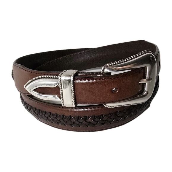 Tony Lama Other - TONY LAMA MEN'S Belt Top Woven LEATHER WESTERN Style #9158L Size 44”